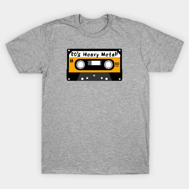 80’s Heavy Metal Tape T-Shirt by MessageOnApparel